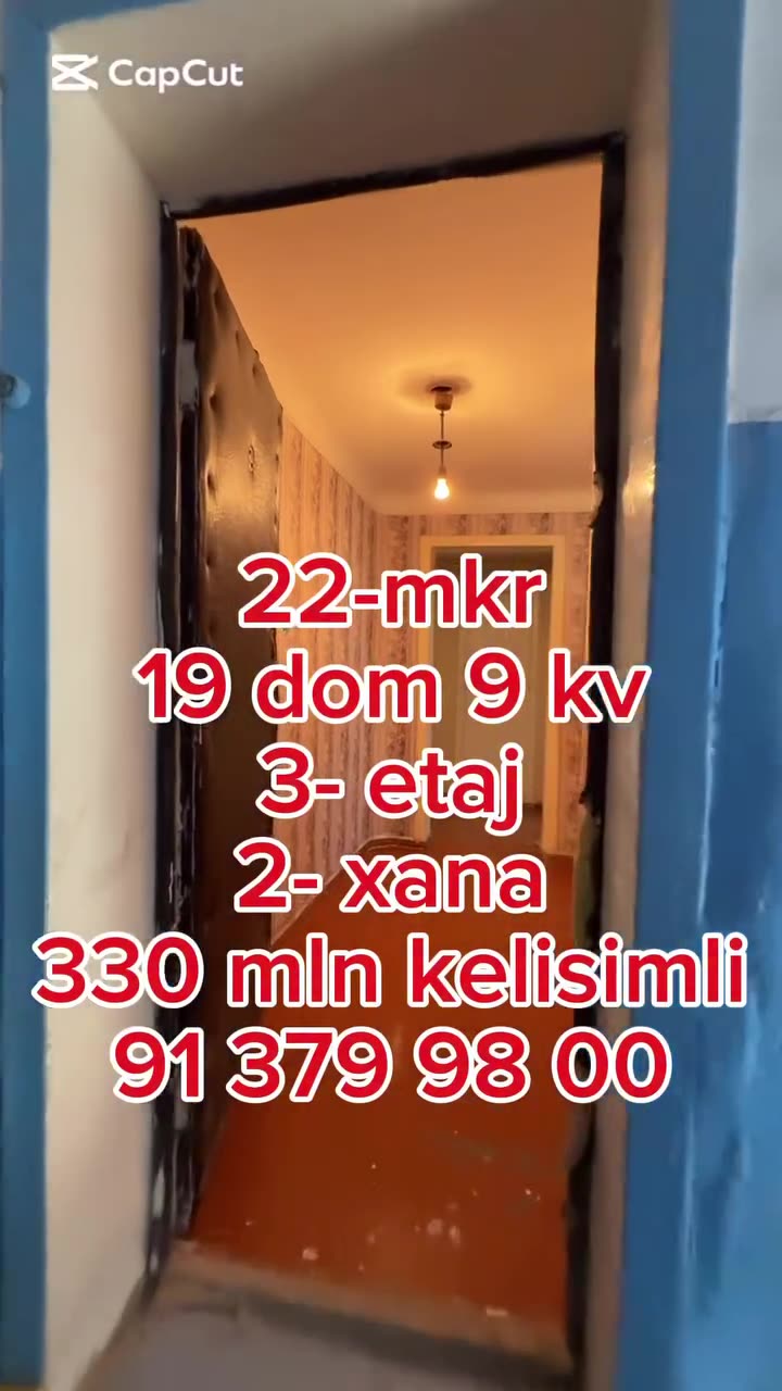 2 xonali kvartira, 22-mkr, Nukus